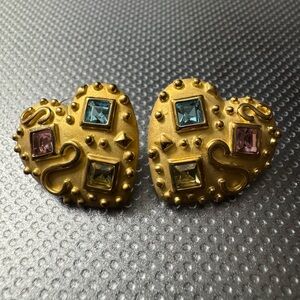 Costume gold earrings